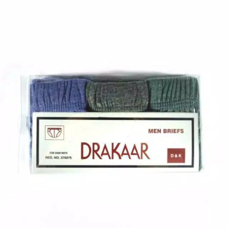 DRAKAAR MIKA CD PRIA katun sekotak isinya 3Pcs