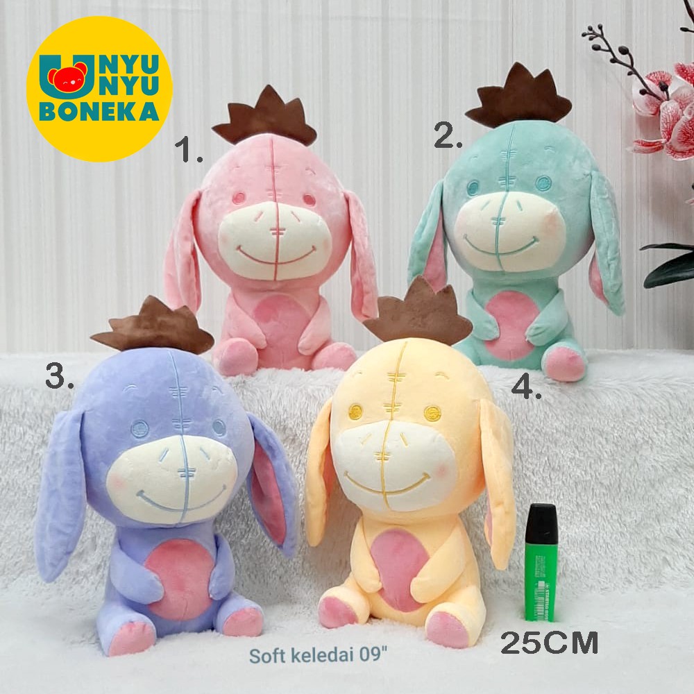 Boneka Soft Keledai Mini Esklusif Impor 25CM Kado Ultah Sovenir