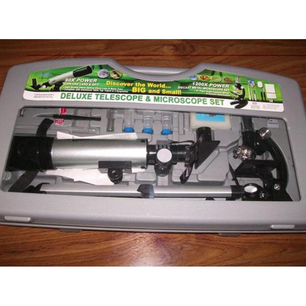 TERLARIS  Teropong BintangDeluxe Set Telescope + Microscope 1200X ZOOM / Teleskop + Mikroskop