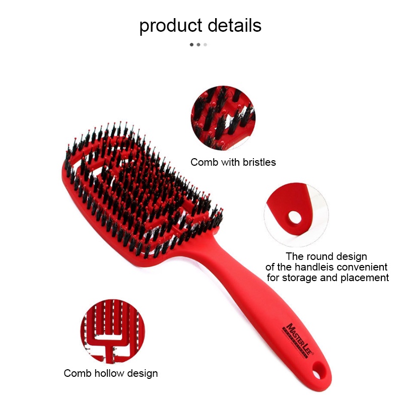 Sisir Rambut Wanita Hair Brush Massage Comb Anti-static Comb Sisir Rambut Rontok Dan Kusut Portable Sisir Rambut Keriting