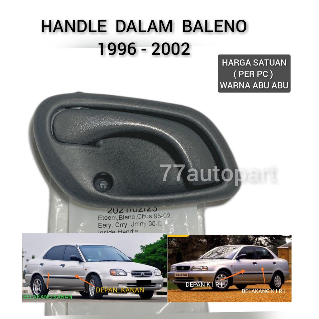 handle handel dalam baleno 1996 sampai 2001 escudo 2.0 abu abu