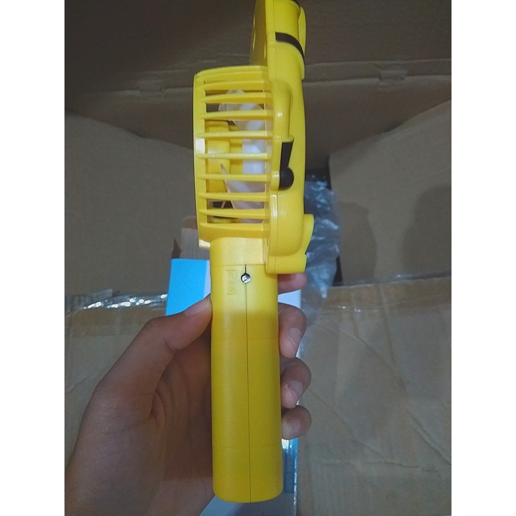 Kipas Genggam Karakter MINI LED / Kipas Tangan Mini Ada Lampu LED