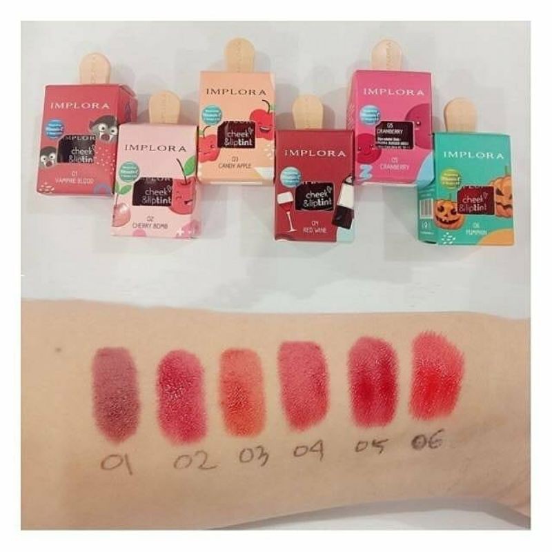 LIP TINT IMPLORA / CHEEK &amp; LIPTINT IMPLORA BPOM