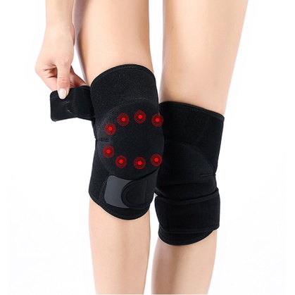 1 Pair 2Pcs Sabuk Terapi Lutut Magnetik Deker Pelindung Pemanas Lutut Theraphy Self Heating Knee Pad Berkualitas