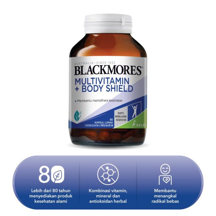 Blackmores Multivitamin + Bodyshield 80 Kapsul