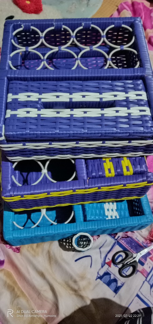 Rotan Sintetis 1 Set Wadah Aqua Dan Tisu