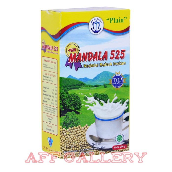 

fe20011vv Susu Mandala 525 | Susu Kedelai Bubuk Instan 200 Gram Xa201As