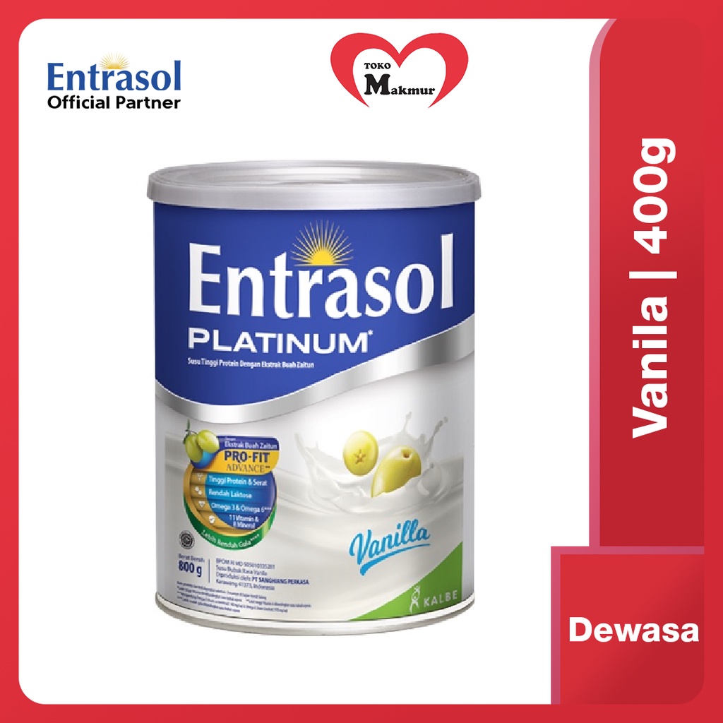 Entrasol Platinum Vanila / Coklat 400gr / Toko Makmur Online