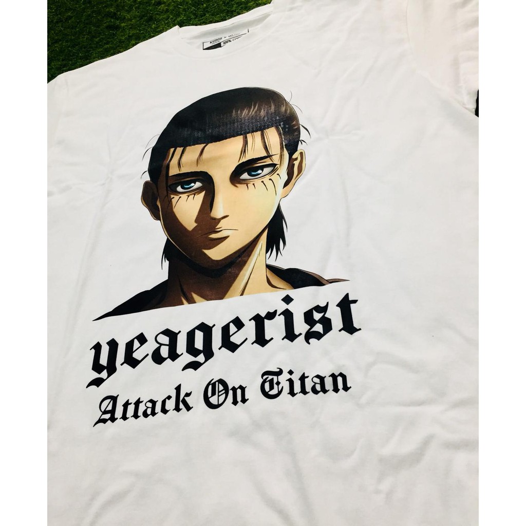 Tshirt Eren Yeagerist AOT White Anime Attack On Titan SNK Manga