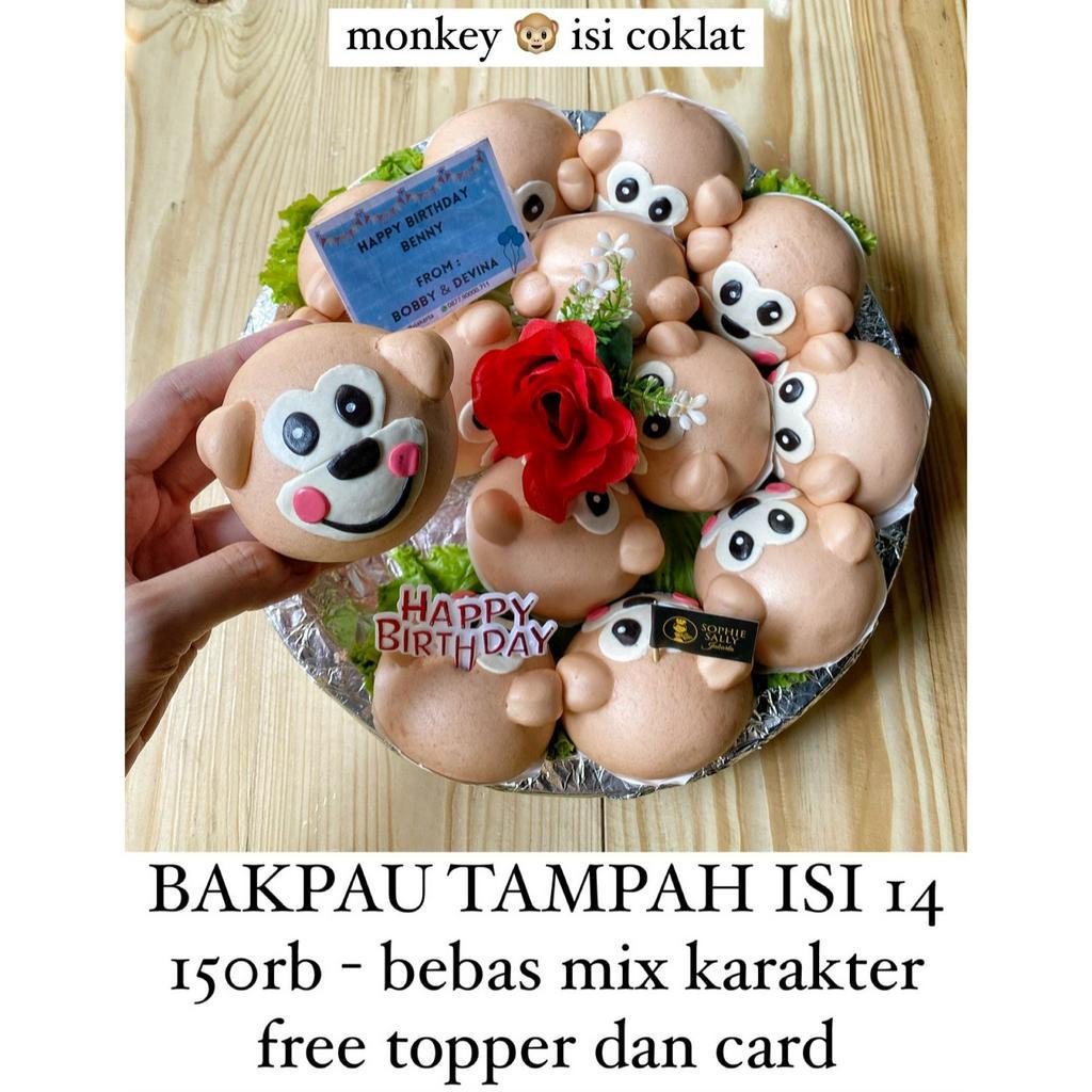 

Bakpao Tampah isi 14 - Karakter Monyet / Monkey - Ready Setiap Hari