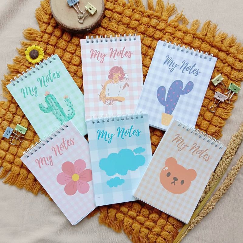 

MINI NOTEBOOK PASTEL UNIK COLORFUL UKURAN 105 X 148 MM