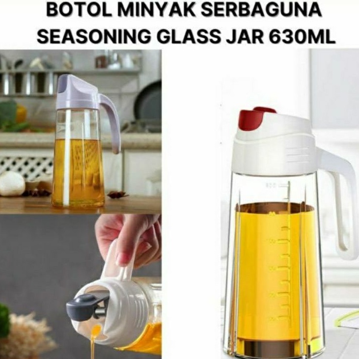 Botol Minyak Goreng Kaca Botol Flipflop Anti Tumpah Serbaguna