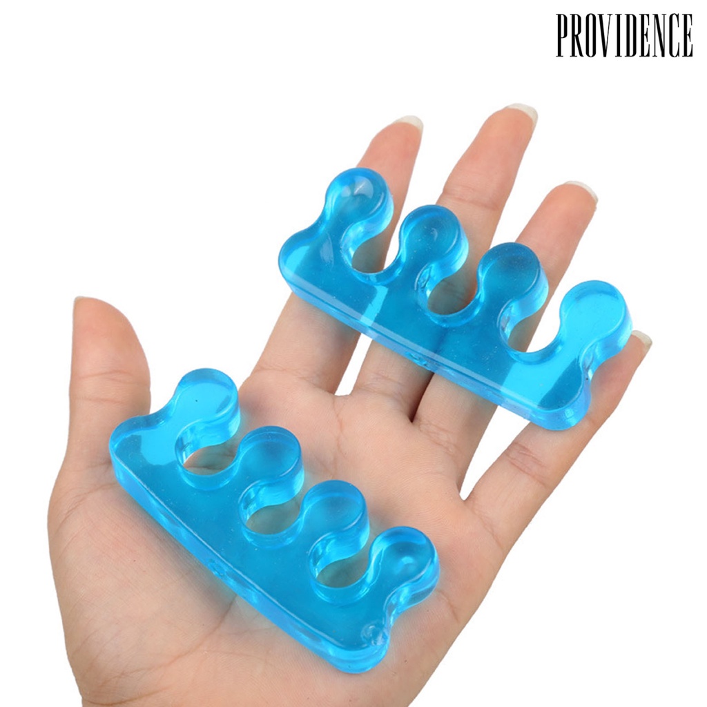 Providence 1 Pair Toe Separators Reusable Breathable Manicure Tool Pedicure Nail Polish Toenail Trimming Separators for Salon