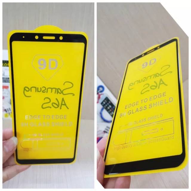 KOREAN Tempered Glass Samsung A6S 6.0&quot; FULL SCREEN TG 5D Samsung A6S FULL GLUE Anti Gores Kaca