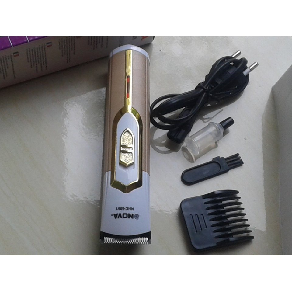 Mesin Cukur Rambut Elektrik Nova Nhc-6061 - kumis jenggot bulu ketik anak bayi cas