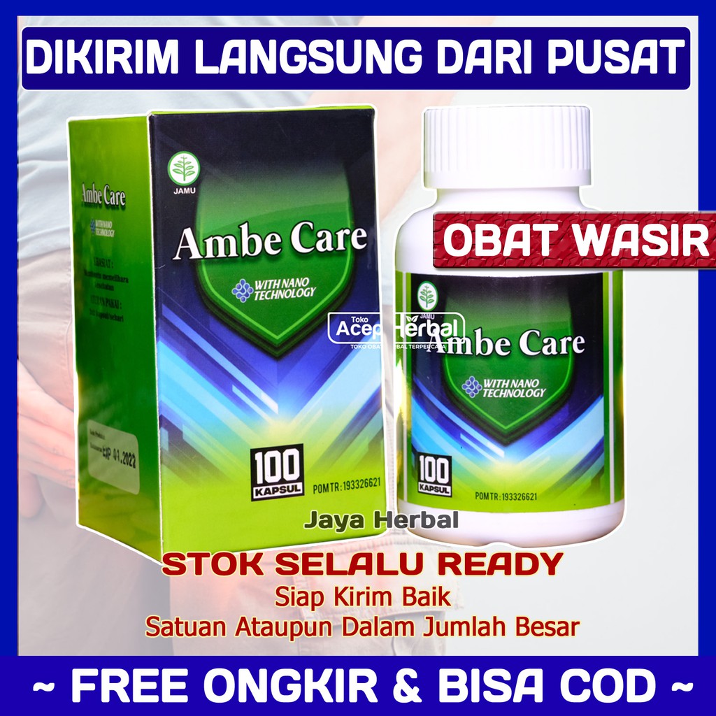 AMBECARE Herbal Solusi Penyembuhan Wasir / Ambeien - Obat Wasir / Ambeien Stadium 1 Hingga Akhir