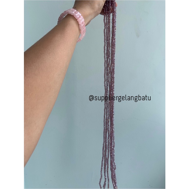 Crystal Ceko 4mm WINE PURPLE UNGU MUDA KUARSA kuarsa kristal quartz