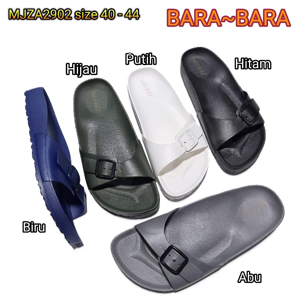 BARA BARA ORIGINAL jelly sandal karet empuk murah pria sendal import sendal selop barabara MJZA2902