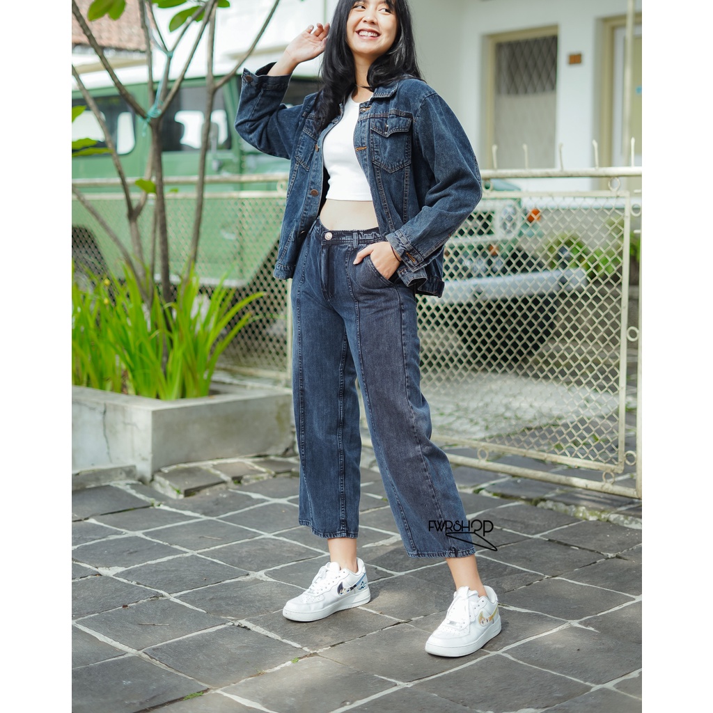 FWR - RIBKA KULOT JEANS WANITA