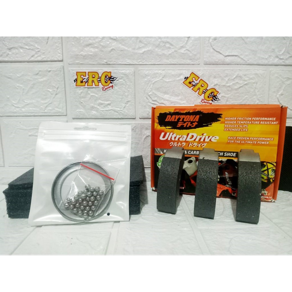 PAKET UPGRADE CVT KAMPAS GANDA + 1 SET BEARING SEATER PELOR DAYTONA ALL MATIC ORIGINAL