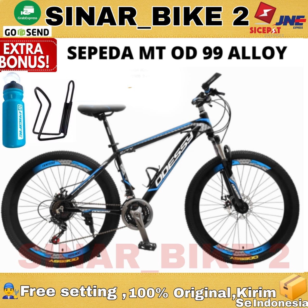 Sepeda Gunung 26 Inch MTB ODESSY MT OD 99 Alloy 21 Speed Shimano