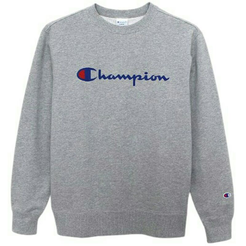 crewneck Champions script bordir - 100% original