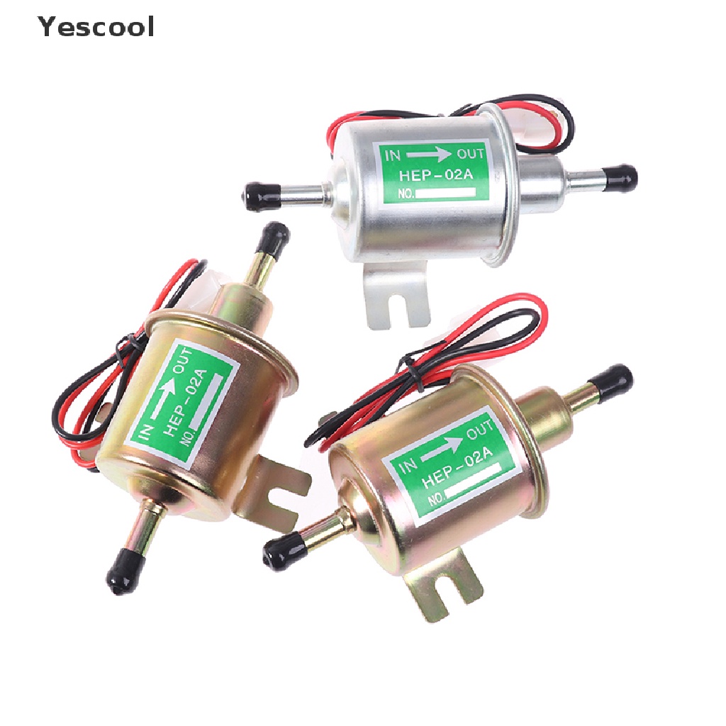 Yescool HEP-02A 12V 24V Pompa Bensin Diesel Elektrik Universal Untuk Motor