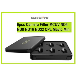 Sunnylife 6pcs Camera Filter MCUV ND4 ND8 ND16 ND32 CPL DJI Mavic Mini