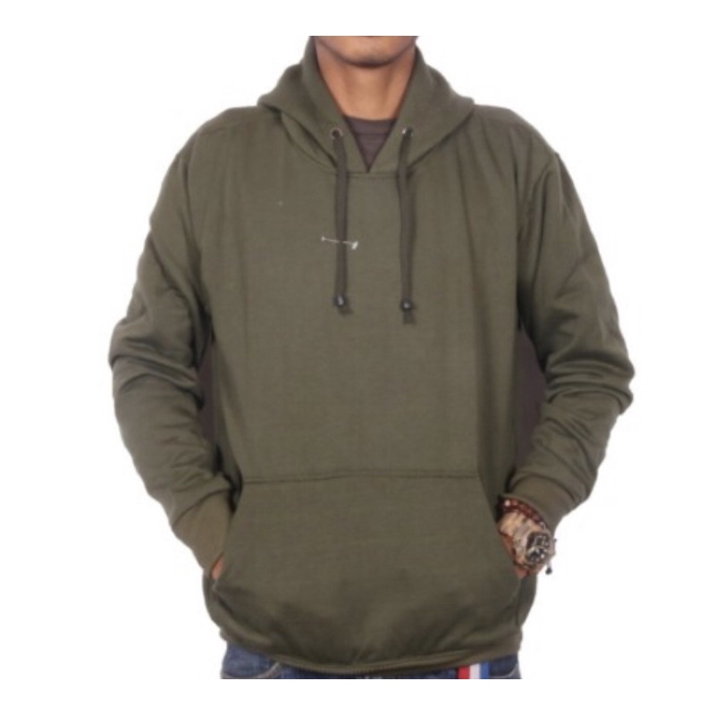 Hoodie Big Size Hoodie Jumbo Polos Pria Wanita 2XL 3XL 4XL 5XL Hitam