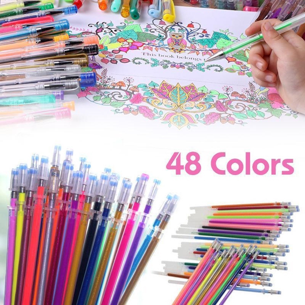 Jual 48 Colors Watercolor Drawing Painting Refill Sketch Manga Marker Pen For Kids Art Supplies Indonesia|Shopee Indonesia