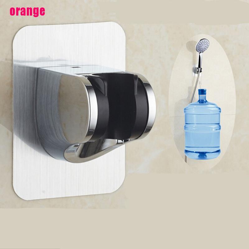 (Happy) Bracket Holder Kepala Shower Adjustable Tanpa Bor Untuk Kamar Mandi