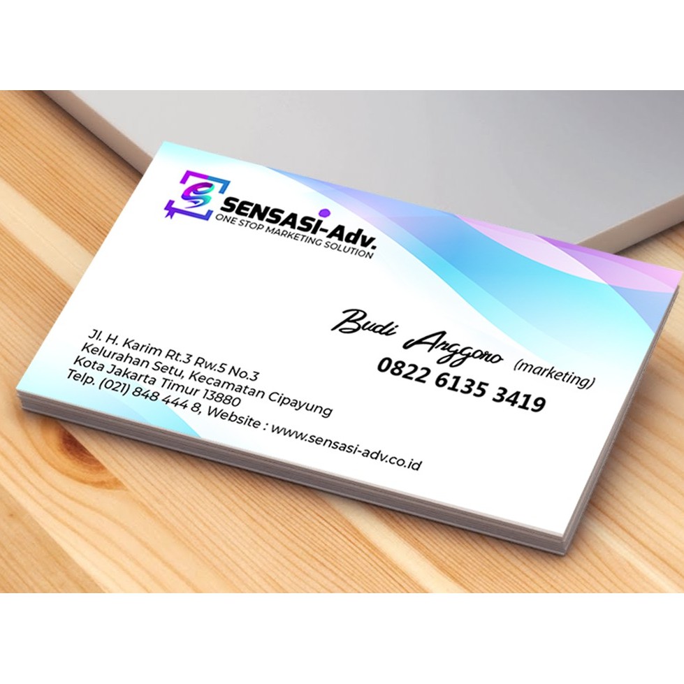 

KARTU NAMA DESAIN BISA CUSTOM 1 BOX ISI 100PCS LEMBAR KARTU NAMA SUDAH INCLUDE BOX KARTU NAMA