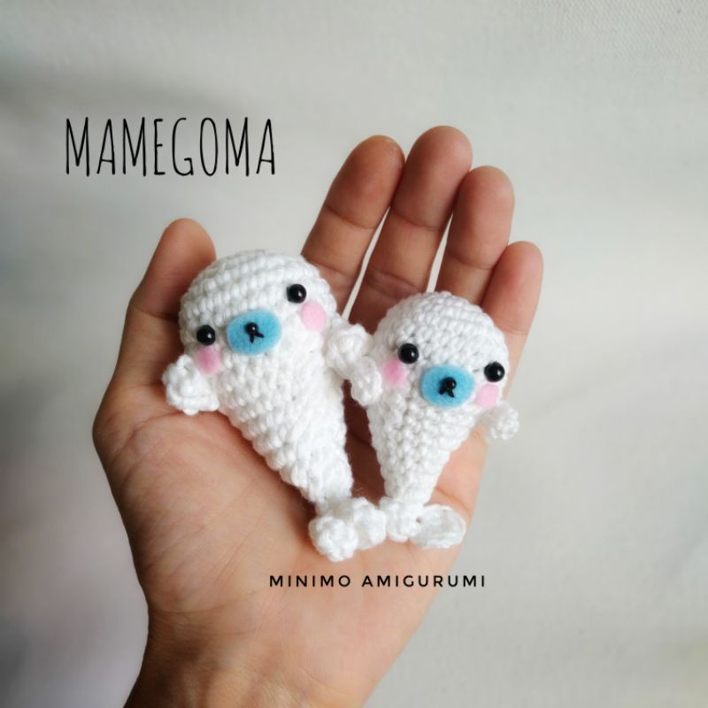 Amigurumi Mamegoma Keychain