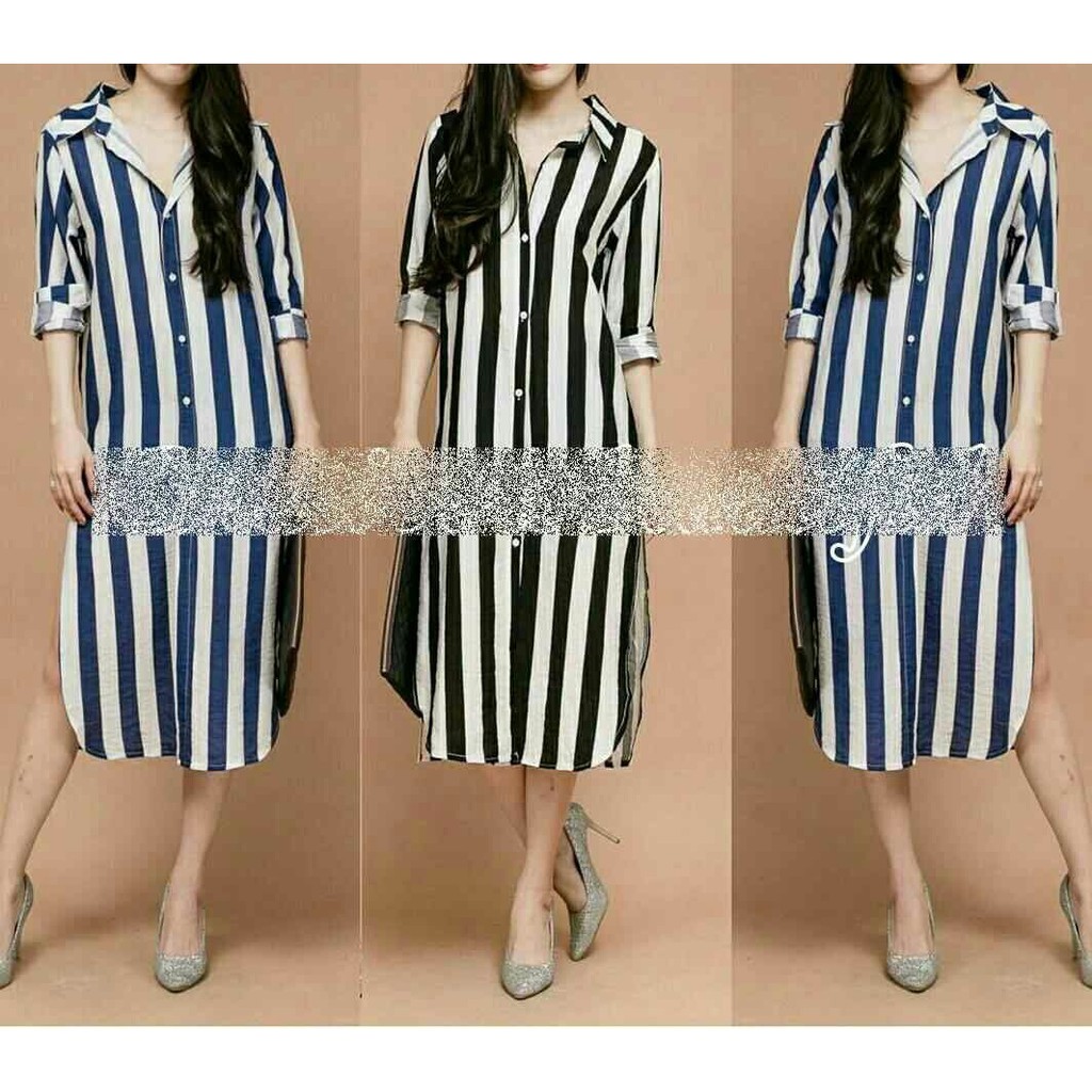 B0101 03 Long Hem Jusi ODEL baju tanah abang pgmta grosir ecer partai terbaru dress