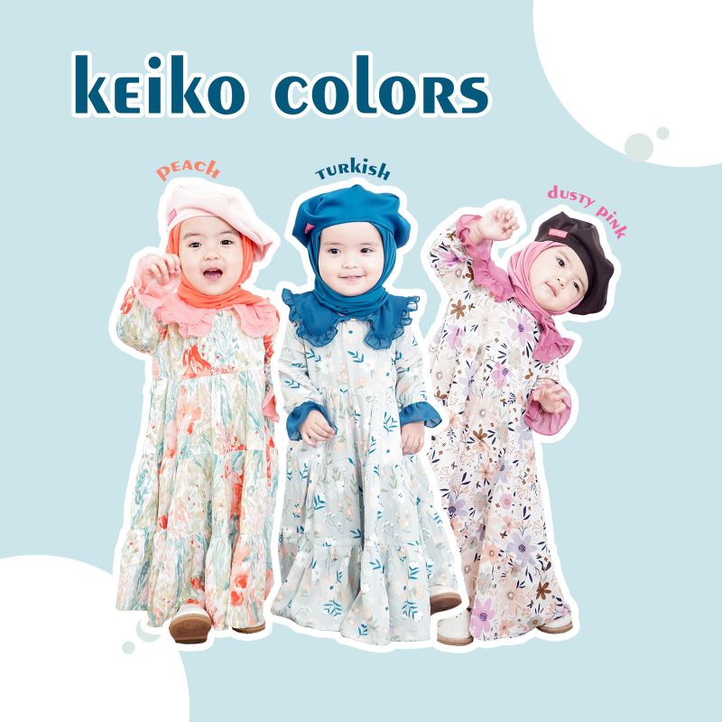 SET GAMIS COUPLE KEIKO ORIGINAL BY CELYCELY  | Gamis Anak | Gamis Bayi | gamis premium | gamis canti