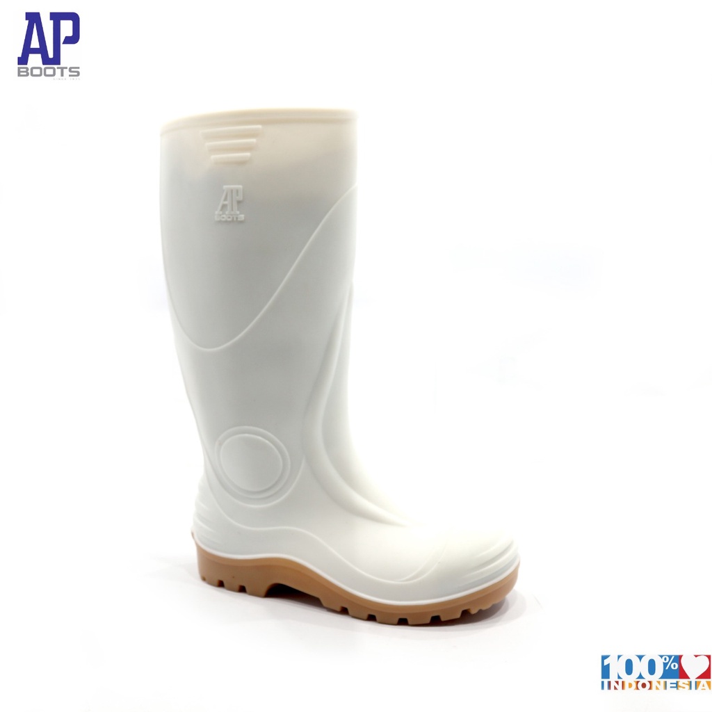 AP SAFETY S5 39-43 YELLOW/WHITE - SEPATU BOOT SAFETY KARET- AP BOOTS