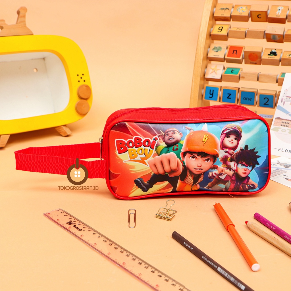 TOKOGROSIRAN.ID - KOTAK PENSIL ANAK COWOK BOBOIBOY PENSIL CASE PREMIUM MURAH