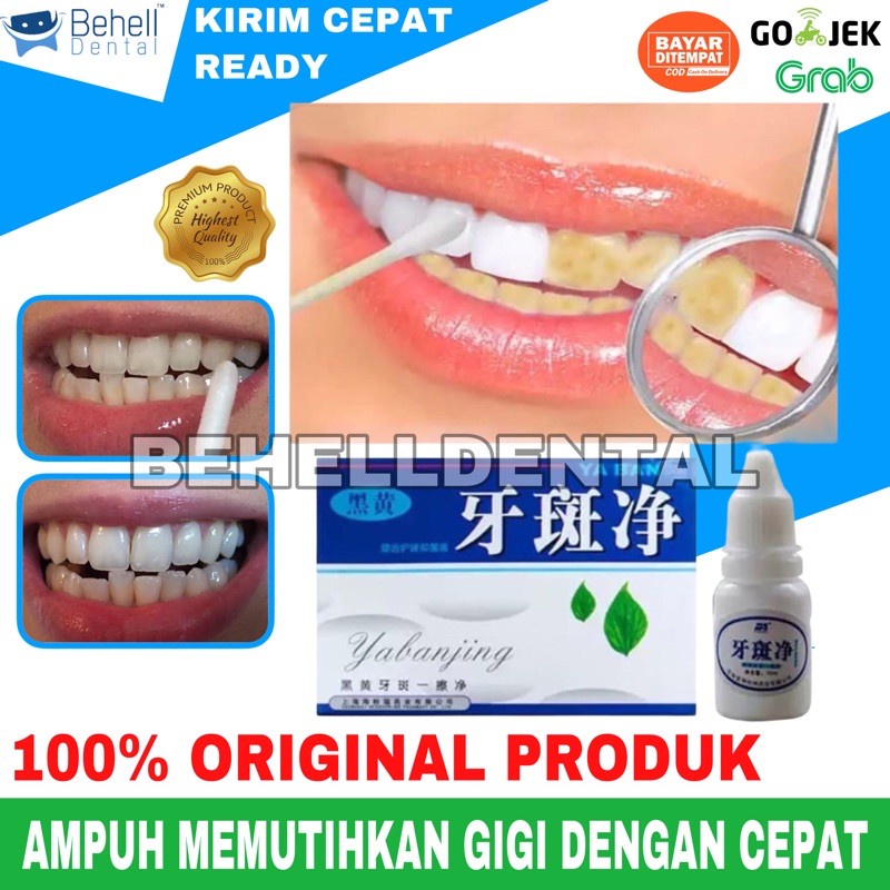 BISA COD - YABANJING SERUM PEMBERSIH &amp; PERONTOK KARANG GIGI, PEMUTIH GIGI KUNING PERMANEN DAN AMAN