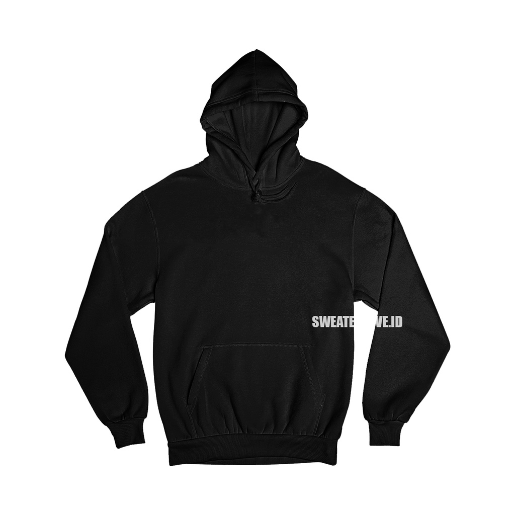 [PREMIUM] SWEATER HOODIE JUMPER POLOS HITAM