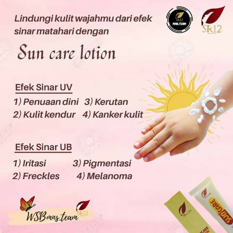 SUNCARE PELINDUNG WAJAH DARI SINAR MATAHARI || MEMBANTU MENGURANGI BELANG PADA KULIT WAJAH