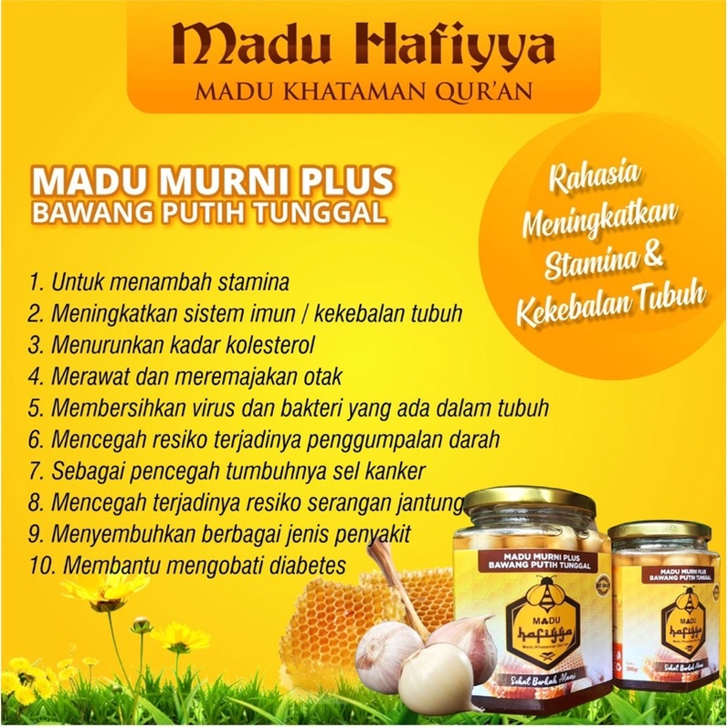 

bawang putih putib lanang tunggal madu khataman qur’an madu hafiyya 300gr