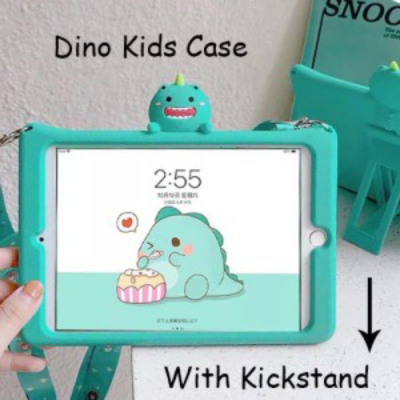 Dino Standing Case Casing Anak Kids iPad Air 4 5 10.9 2020 2022