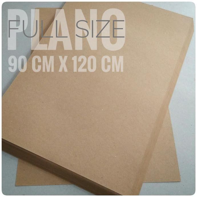 kertas kraft liner 150 gsm uk plano 120cm X 90cm. free costom ukuran