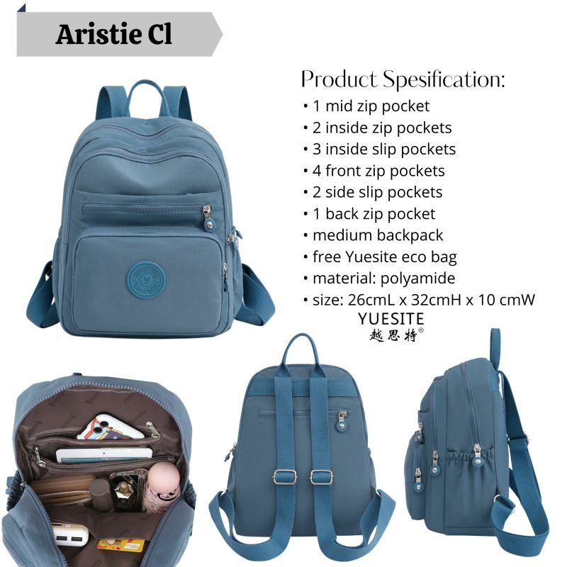 TAS RANSEL YUESITE ARISTIE MEDIUM BACKPACK SEDANG IMPORT CYUTEBAGS