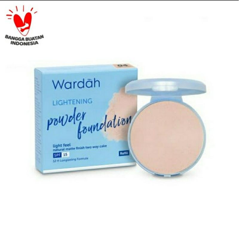 WARDAH REFILL LIGHTENING POWDER FOUNDATION LIGHT FEEL 04 NATURAL