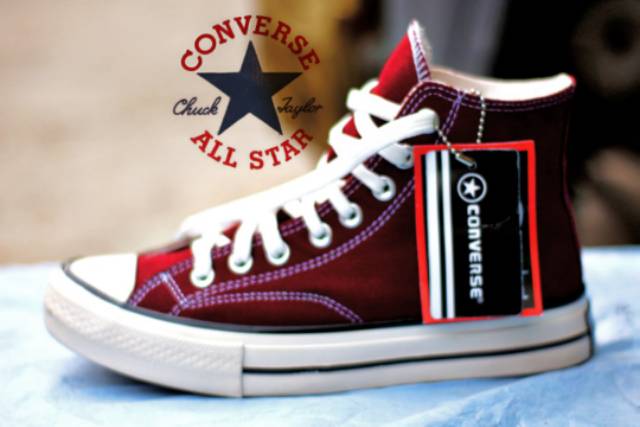 SEPATU CONVERSE CLASSIC TINGGI HITAM | CONVERSE 70’S TINGGI MARON