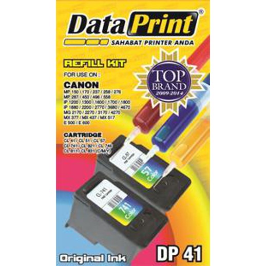 dataprint refill kit tinta suntik warna printer canon dp 41