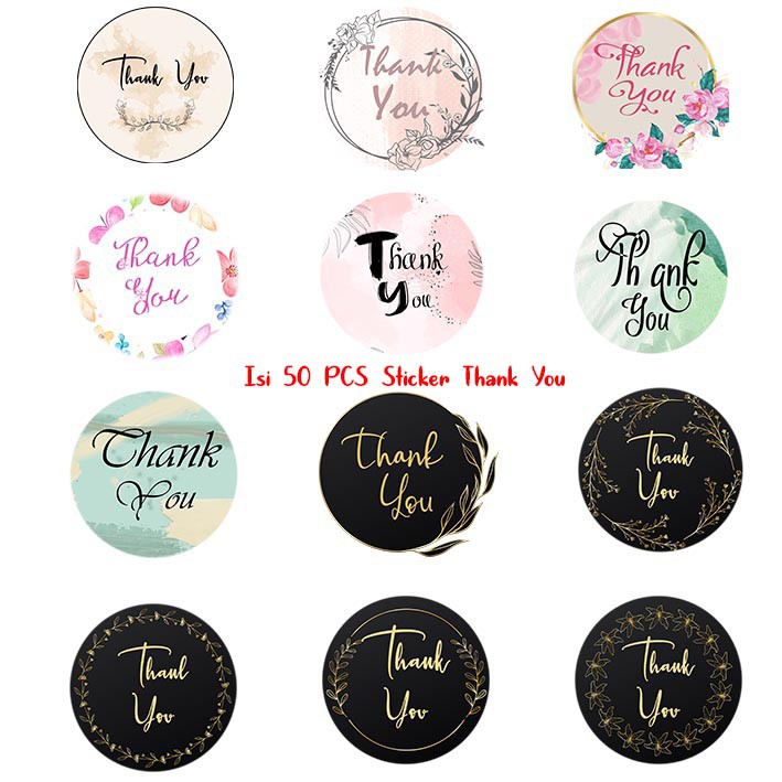 

Sticker Terimakasih | Sticker Thankyou | Stiker Bulat | Circle Sticker