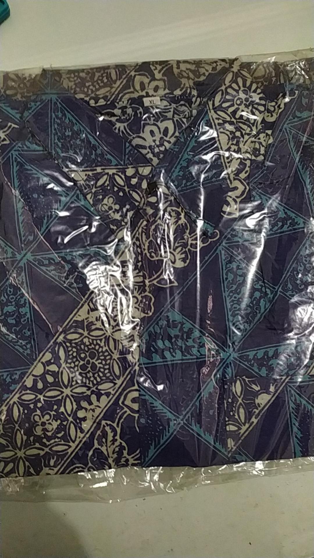 Kemeja Batik Pria Lengan Panjang Size M L Xl Xxl Bswart Batik Hrb026 Kenango Hem Panjang Padi