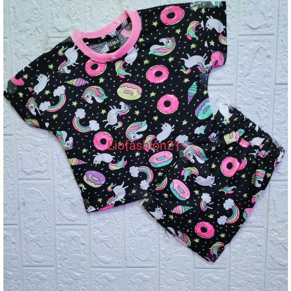 Setelan Anak Perempuan v3/w3 Celana Pendek baju pendek